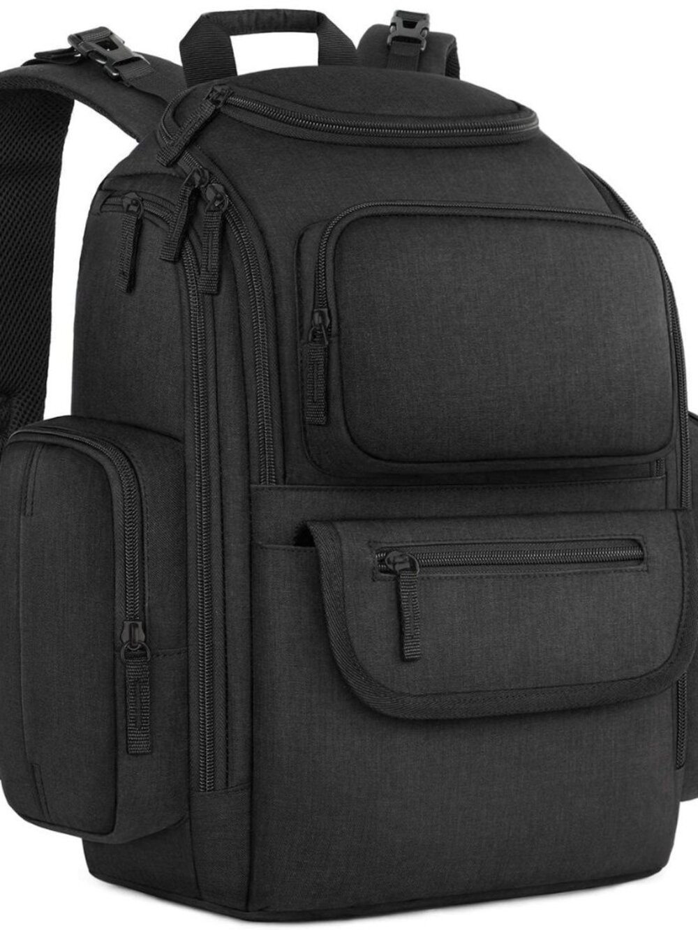 Diaper Bag Backpack, Dad Diaper Bag with 2 Side Insulated Pockets